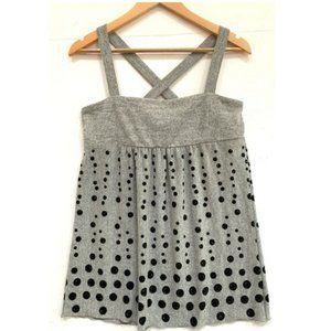 Weavers tank top with polka dots detail